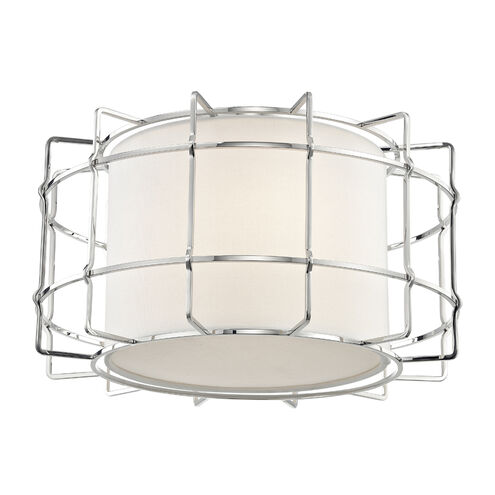 Sovereign LED 16 inch Polished Nickel Flush Mount Ceiling Light