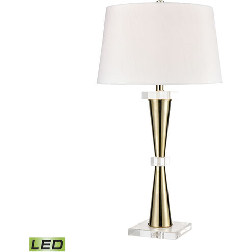 Brandt 32 inch 9 watt Gold with Clear Table Lamp Portable Light