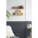 Anita 18.9 inch Brown Wall Shelf