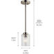 Winslow 1 Light 4.25 inch Brushed Nickel Mini Pendant Ceiling Light