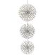 Vera 74 Light 44 inch Chrome Chandelier Ceiling Light