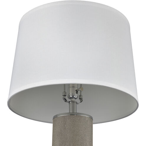 Around the Grain 30 inch 150.00 watt Light Gray with Polished Nickel Table Lamp Portable Light