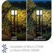Tower 277 13.2 watt Black Bollard Light in 2700K Warm LED, WAC Landscape