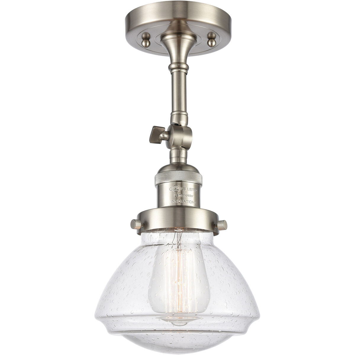 Franklin Restoration Olean 1 Light 6.75 inch Semi-Flush Mount