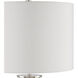 Piers 28.75 inch 150 watt Polished Nickel and Clear Table Lamp Portable Light