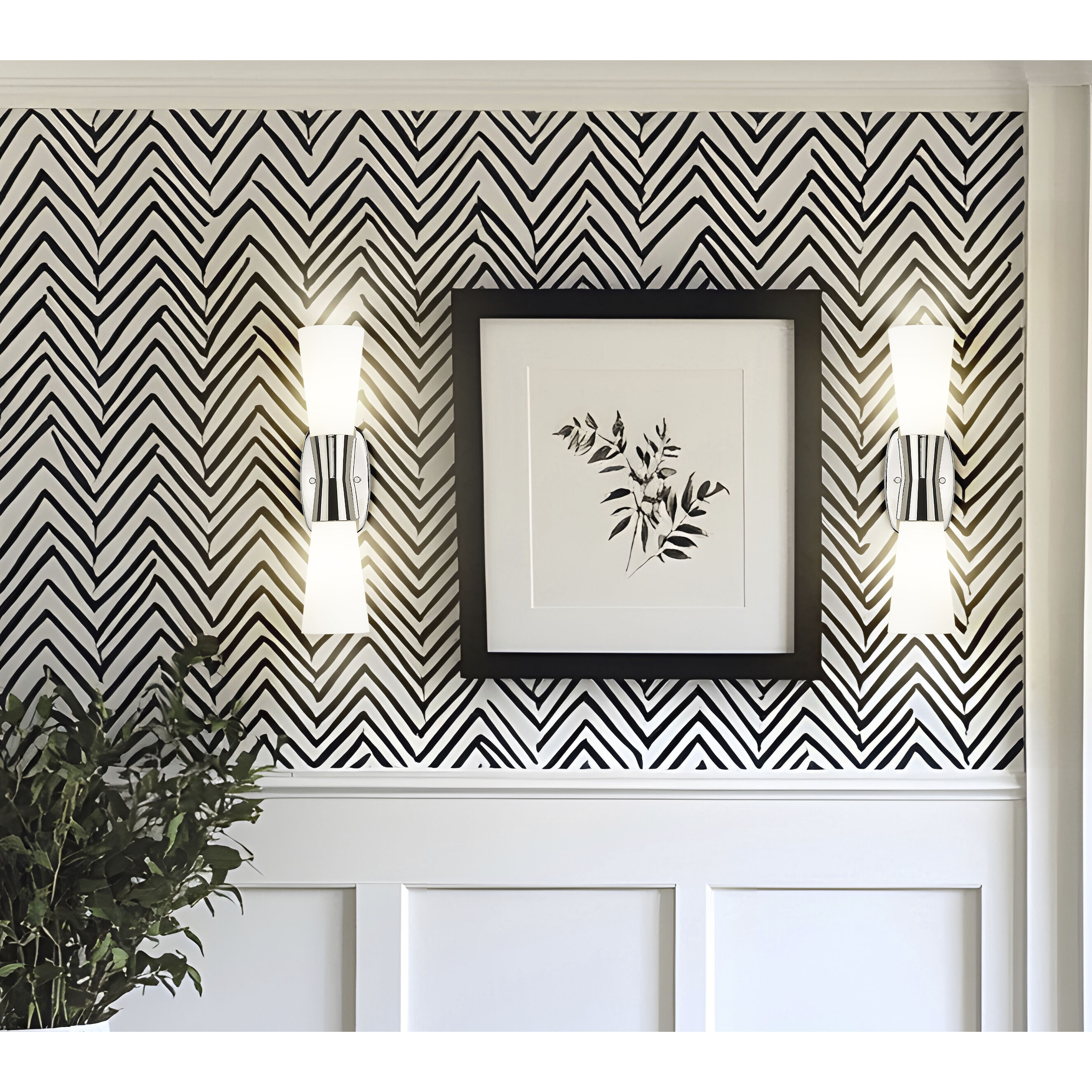 Emrys Wall Sconce Wall Light in Polished Nickel