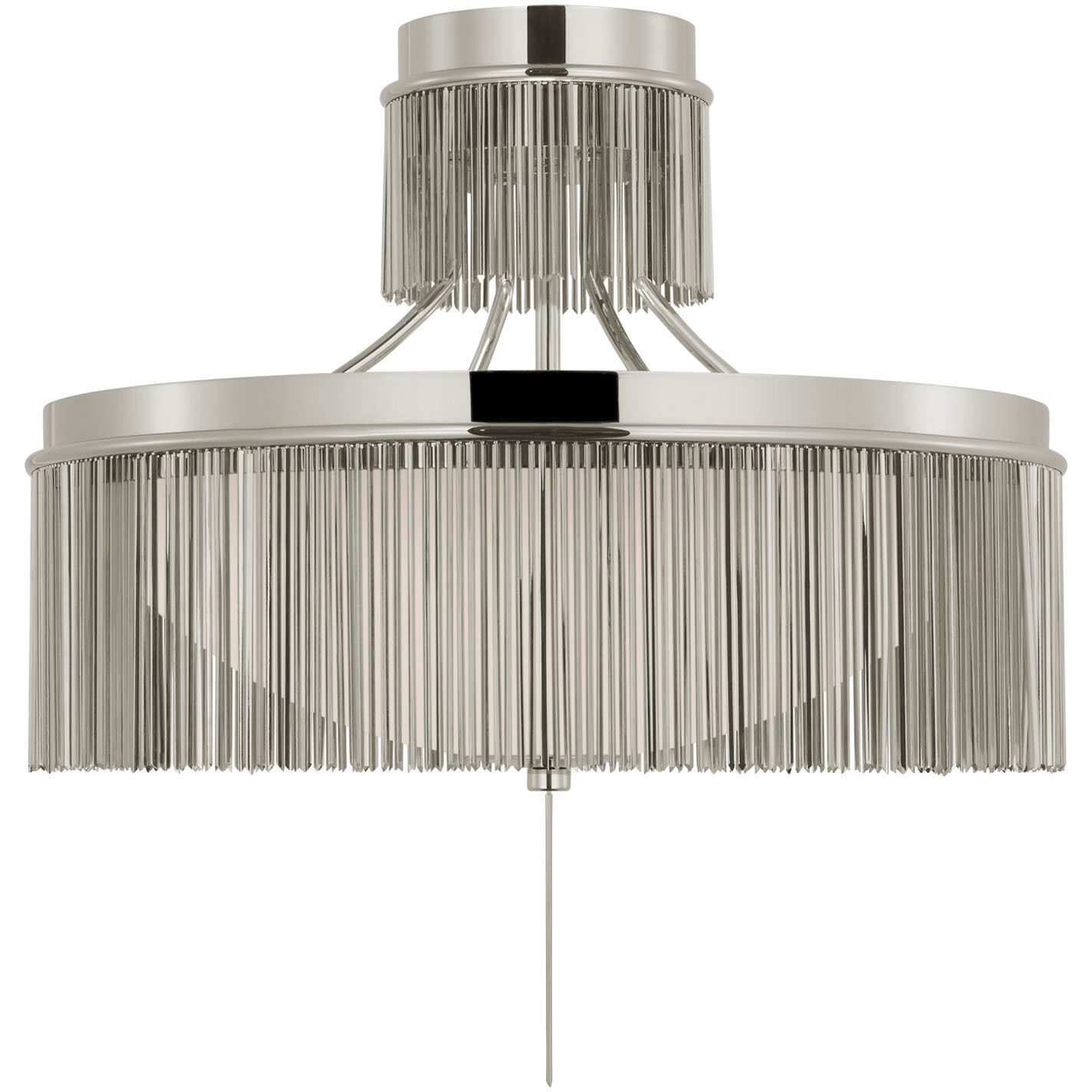 Fisher Weisman Sutton LED 21 inch Polished Nickel Flush Mount Ceiling Light