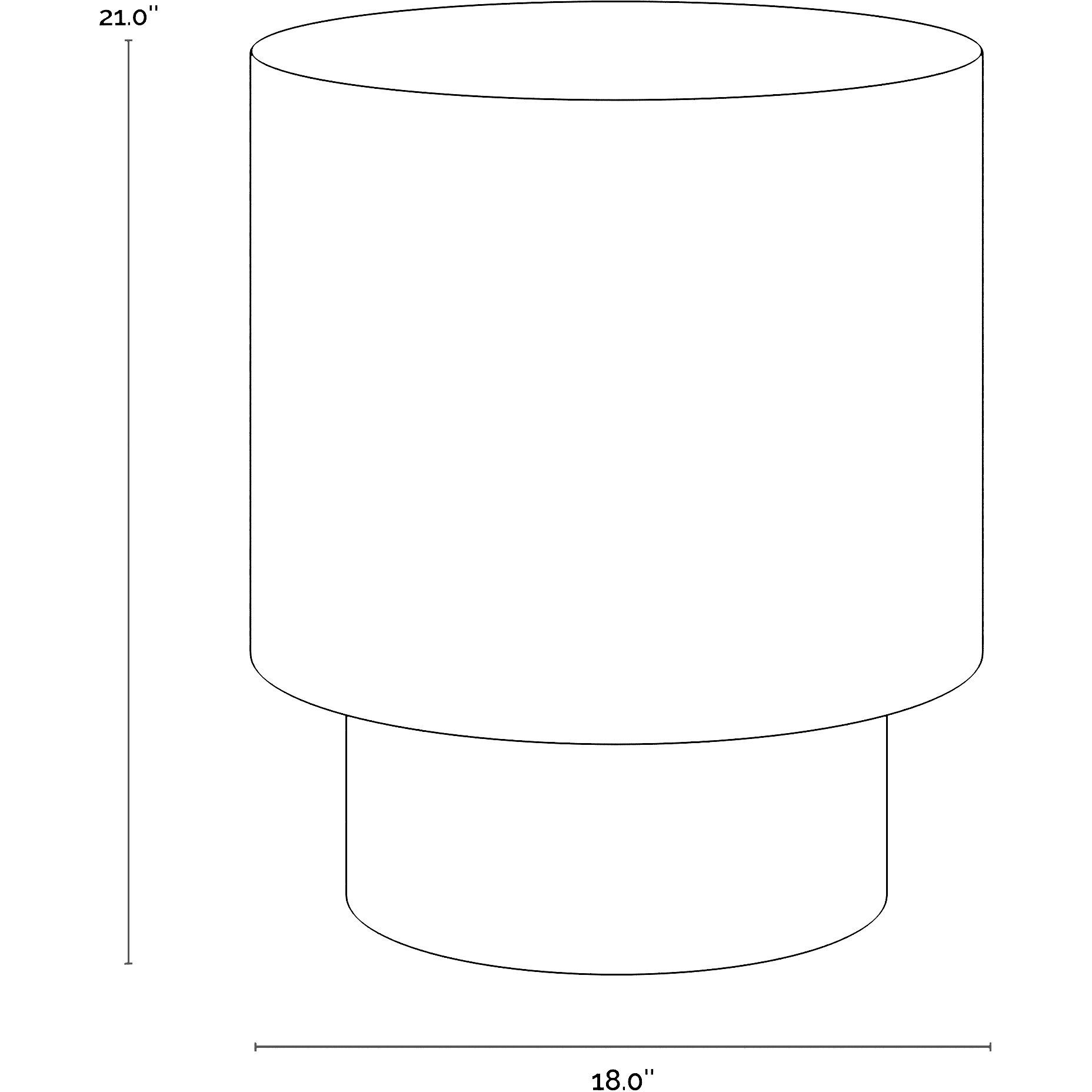 Bernaby 21 X 18 inch Antique Brass End Table