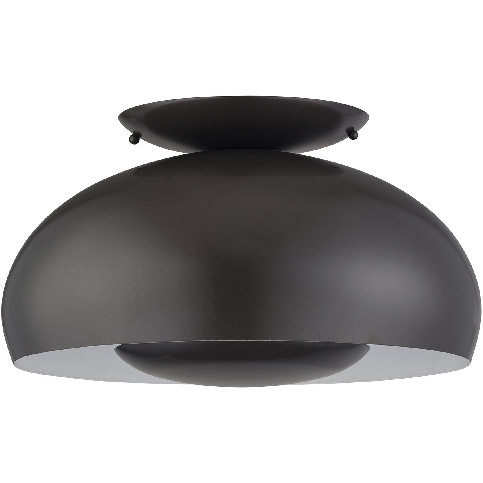 Domma 3 Light 17 inch English Bronze Semi Flush Mount Ceiling Light, Large