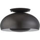 Domma 3 Light 17 inch English Bronze Semi Flush Mount Ceiling Light, Large
