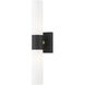 Aero 2 Light 5 inch Textured Black with Antique Brass Accent ADA ADA Wall Sconce Wall Light