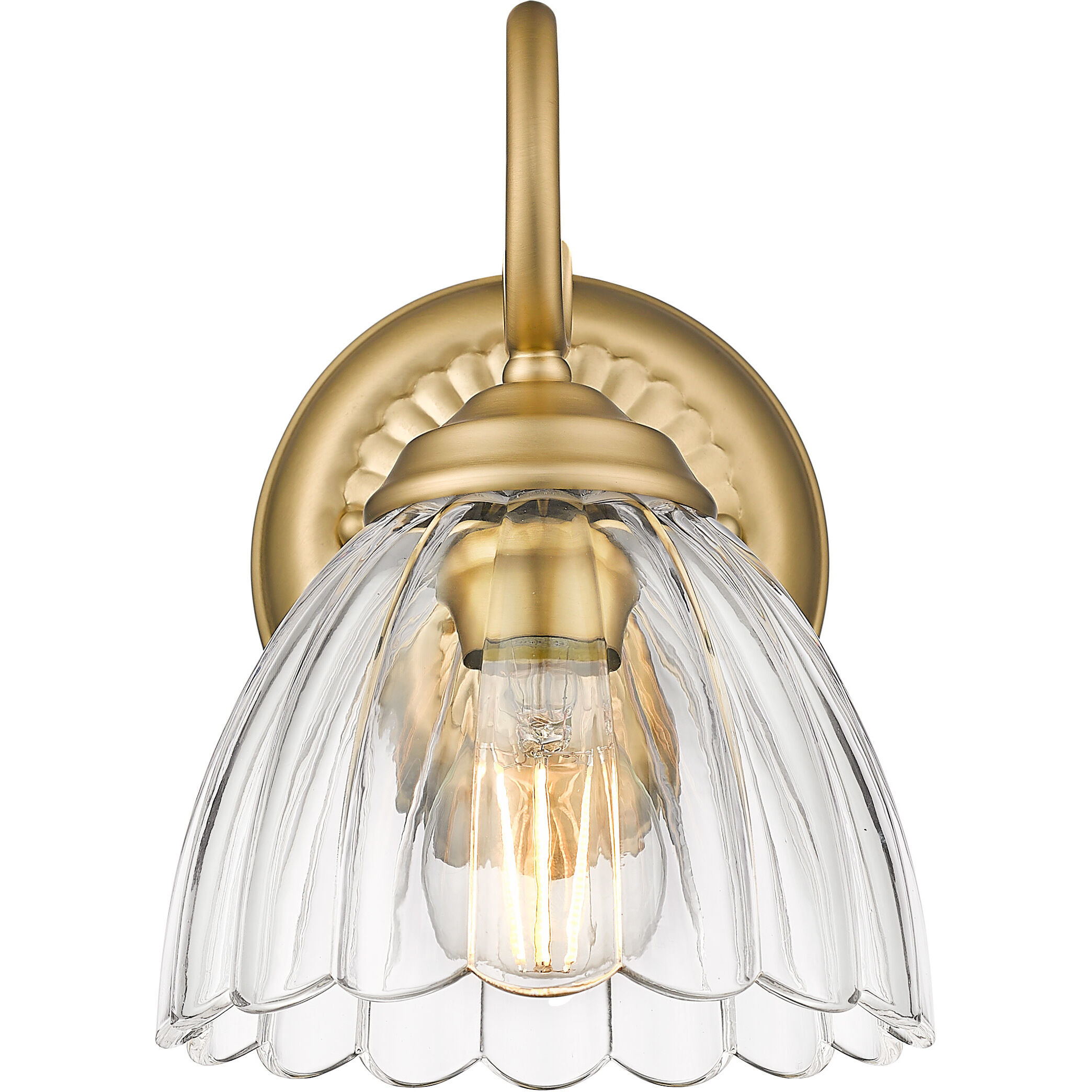 Audra 1 Light 6.88 inch Brushed Champagne Brass Wall Sconce Wall Light