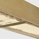 Avroko Maybeck Linear Chandelier Ceiling Light in Hand Rubbed Antique Brass