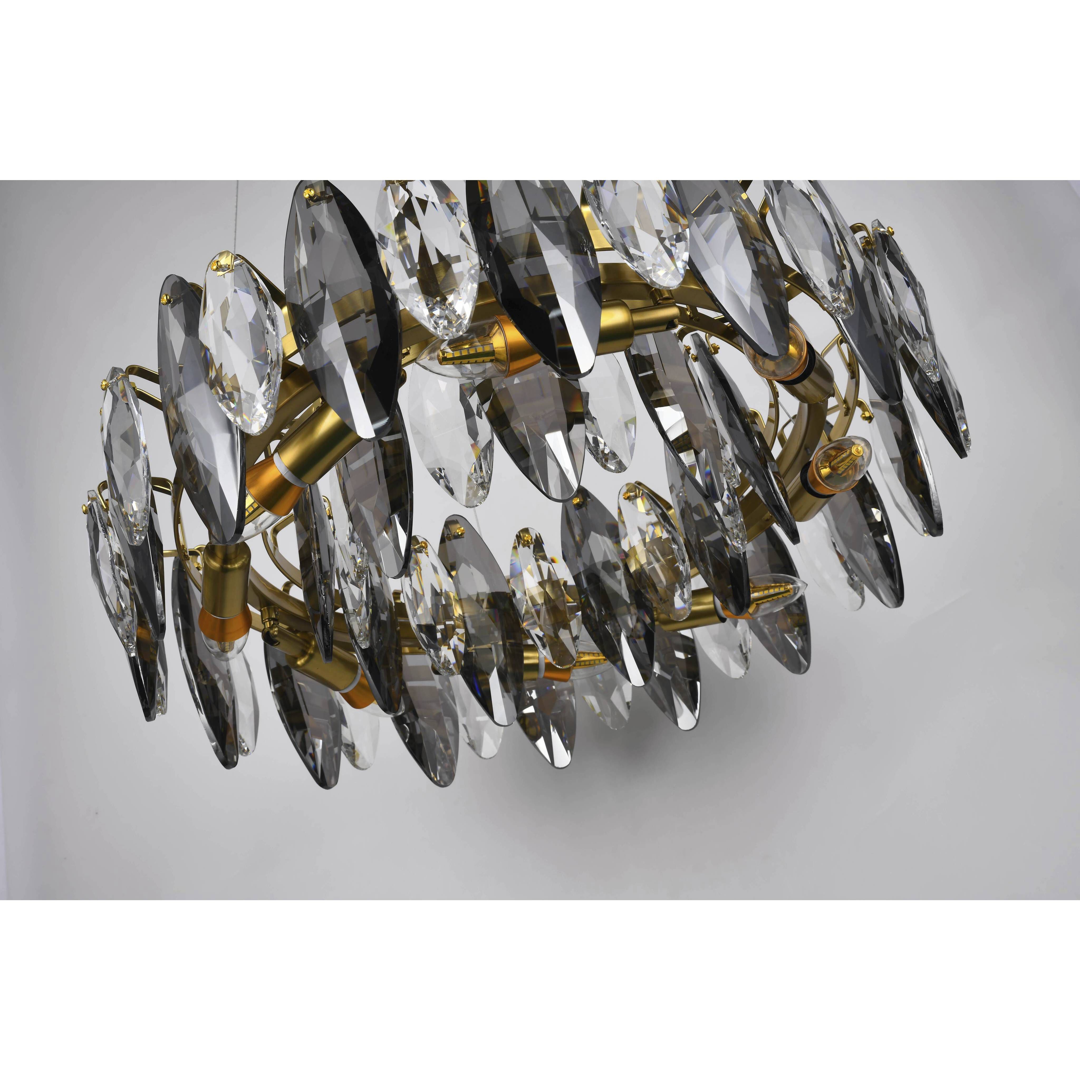 Canada 11 Light 23.6 inch Brass Chandelier Ceiling Light