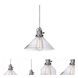 Union Square 1 Light 10 inch Gun Metal Pendant Ceiling Light in Clear Bubble