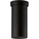 Tortoreto 1 Light 3.94 inch Matte Black Tubular Flush Mount Ceiling Light