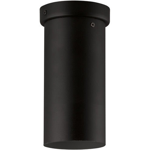 Tortoreto 1 Light 4 inch Matte Black Tubular Flush Mount Ceiling Light 