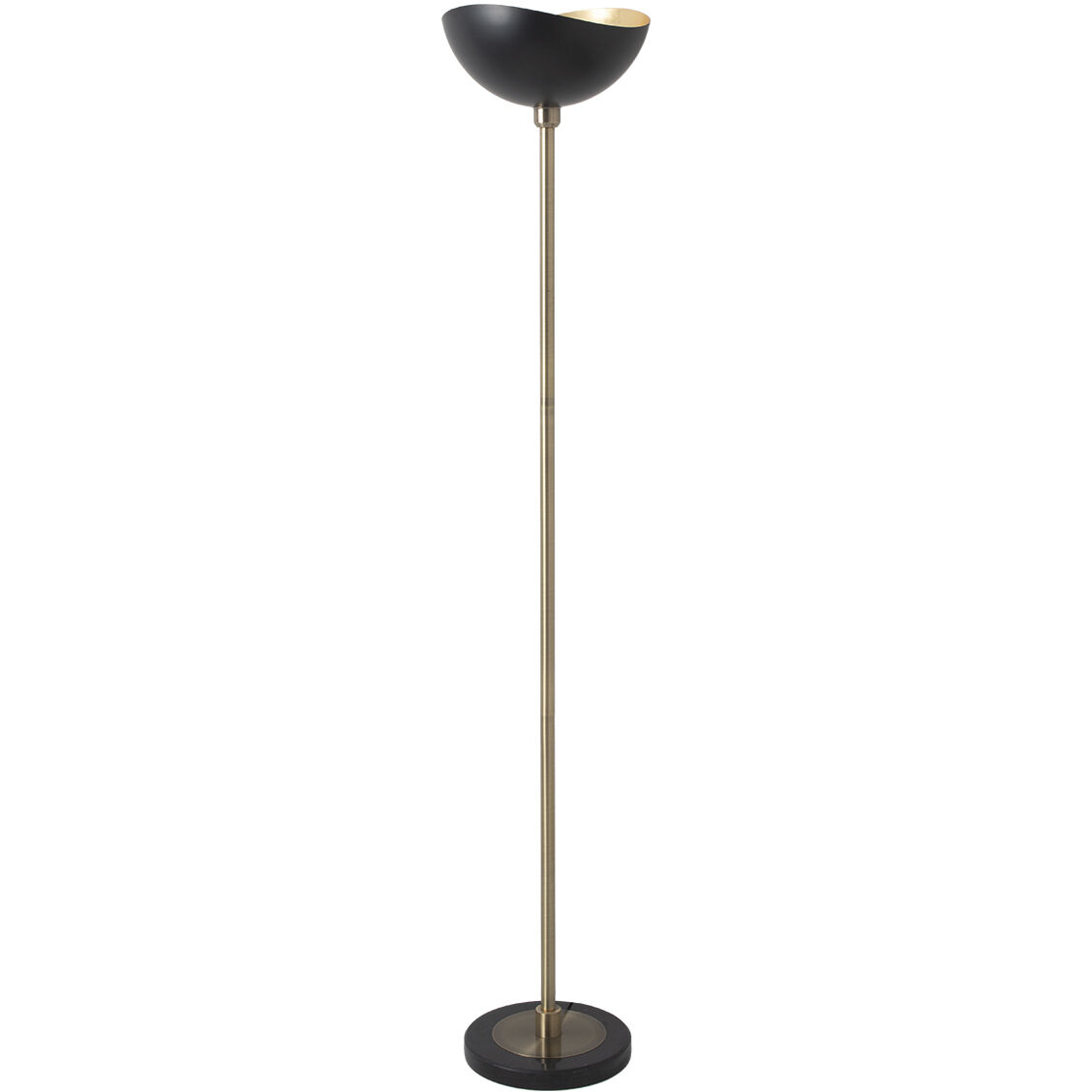Luna Bella 72 inch 28.00 watt Weathered Brass Torchiere Floor Lamp Portable Light