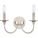 Cecil 2 Light 14 inch Brushed Nickel Vanity Light Wall Light