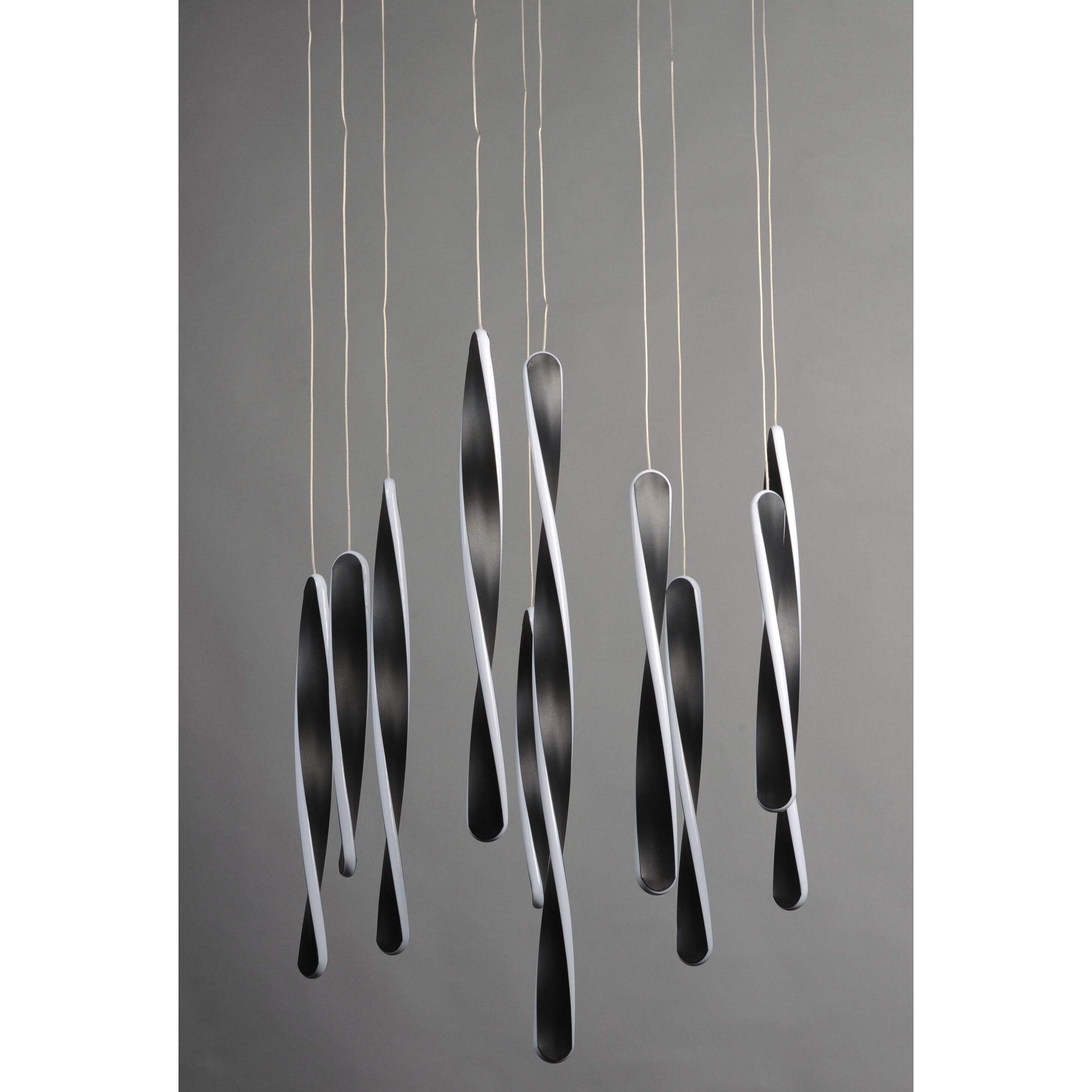 Pirouette LED 24 inch Black Multi-Light Pendant Ceiling Light