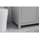 Lewis 60 X 22 X 34 inch Grey Vanity Sink Set