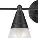 Hargreaves 4 Light 33.25 inch Black Bath Vanity Wall Light