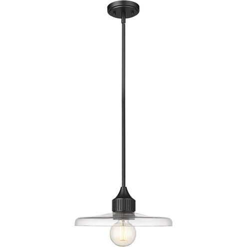 Paloma 1 Light 14 inch Matte Black Pendant Ceiling Light