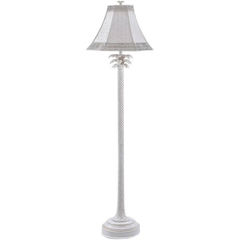 Cameron 62 inch 150.00 watt White Wash Floor Lamp Portable Light
