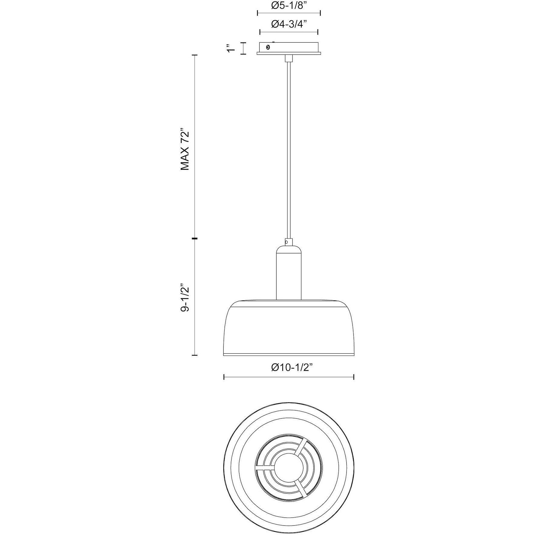 Alora Mood Adriano Pendant Ceiling Light in White