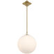 Orly 1 Light 14 inch Aged Brass Pendant Ceiling Light