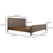 Rye Brown Bed, King