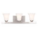 Ridgedale 3 Light 25 inch Brushed Nickel Bath Vanity Wall Light