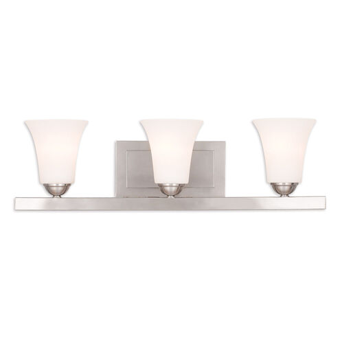 Ridgedale 3 Light 25 inch Brushed Nickel Bath Vanity Wall Light