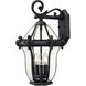 Estate Series San Clemente LED 20 inch Museum Black Outdoor Wall Mount Lantern, Medium