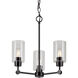 Jayden 3 Light 18 inch Black Chandelier Ceiling Light
