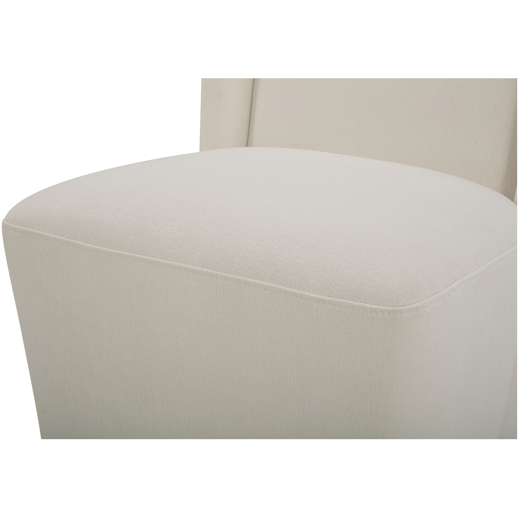 Cormac White Rolling Dining Chair
