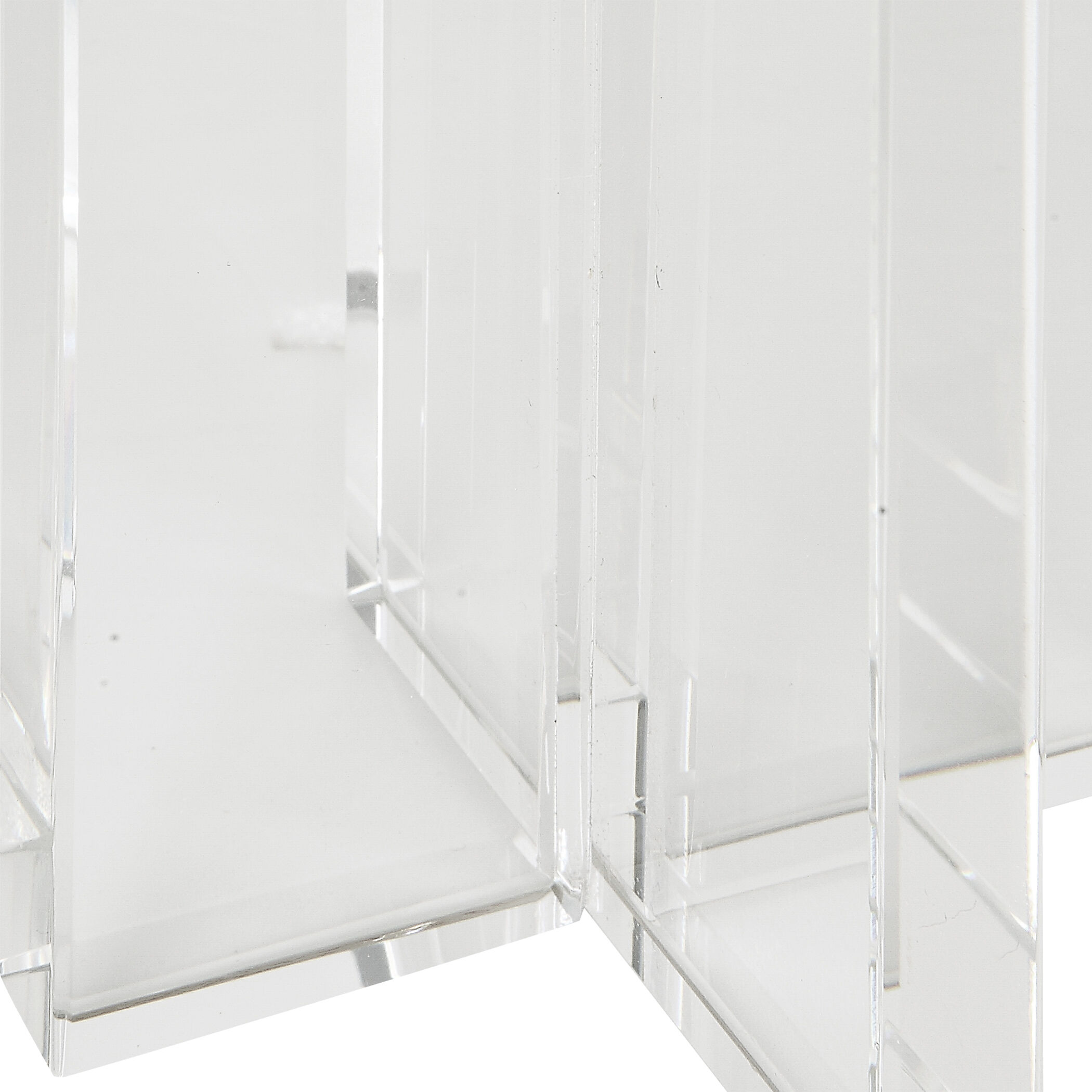 Crystal 9 X 4 inch Candleholders, Set of 2