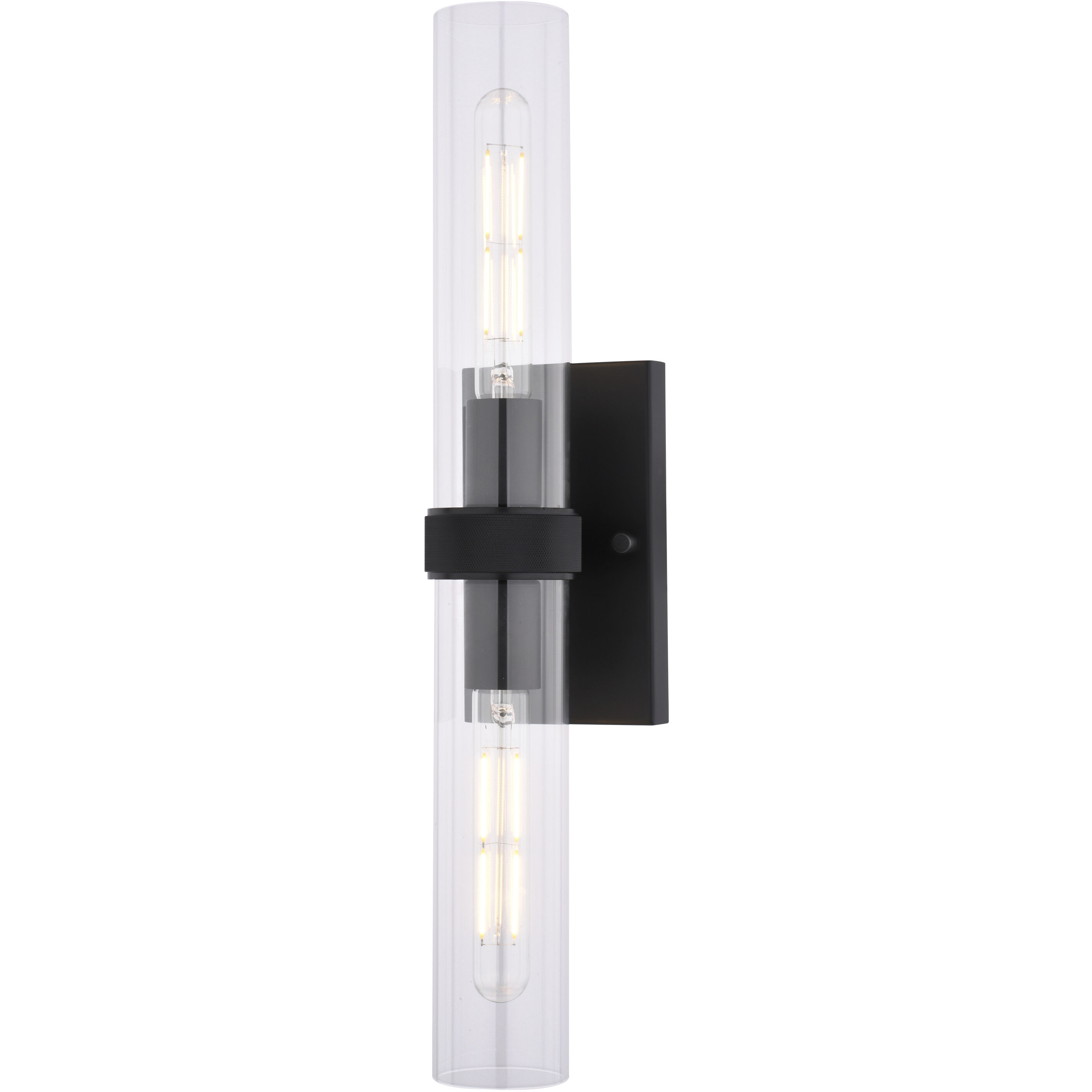 Bari 2 Light 4.5 inch Matte Black Wall Light