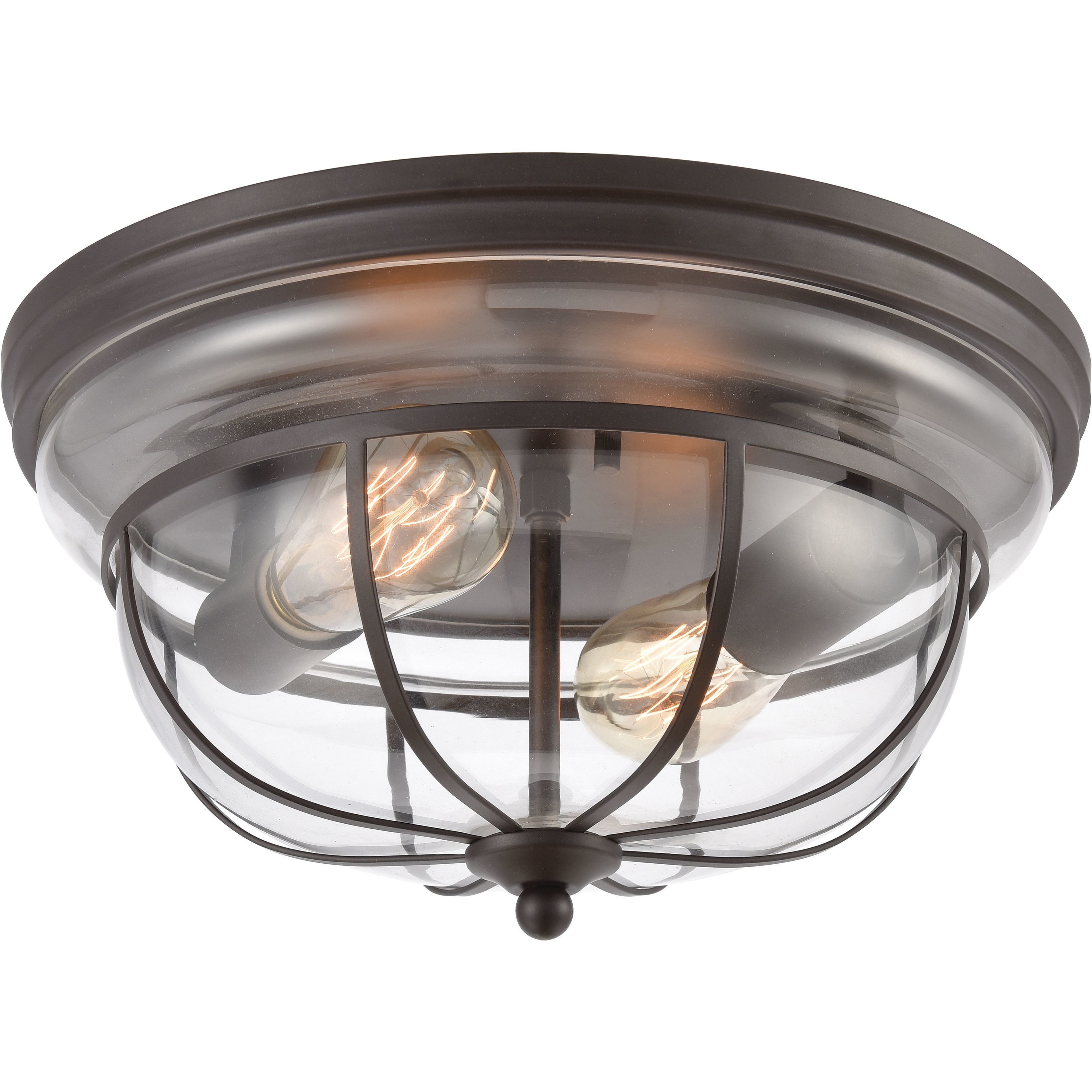Manhattan Boutique 2 Light 13.00 inch Flush Mount