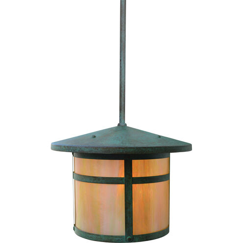 Berkeley 1 Light 11 inch Mission Brown Pendant Ceiling Light in Off White