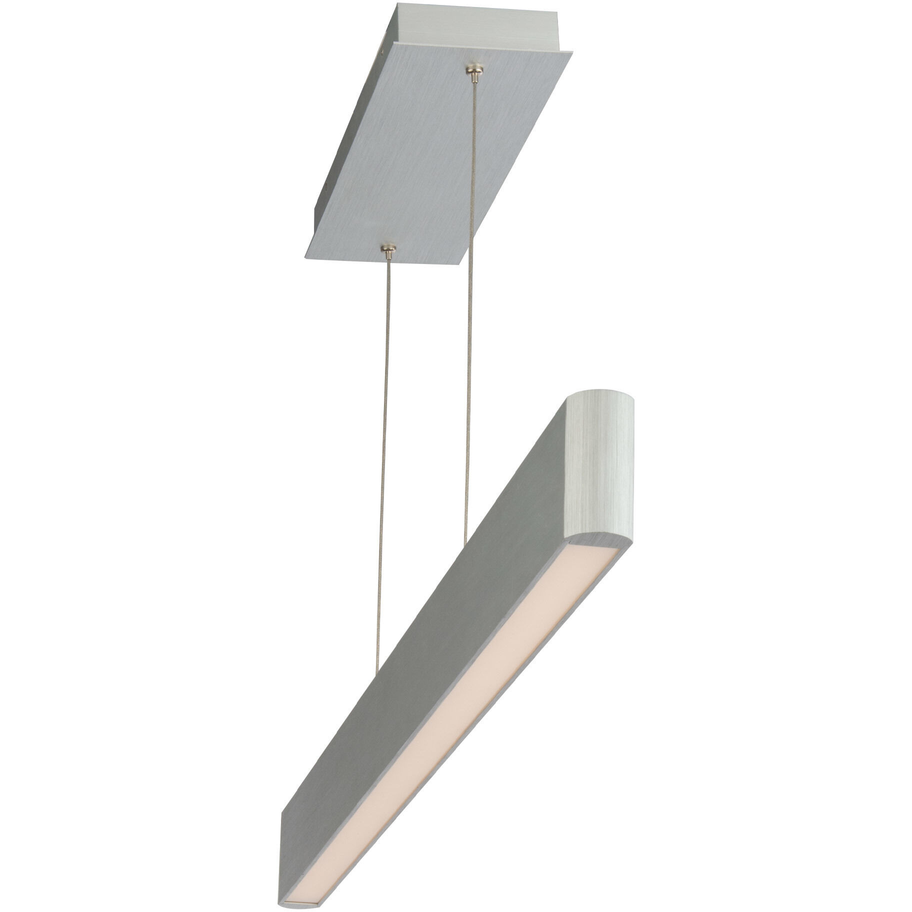 Volo LED 1.5 inch Brushed Aluminum Pendant Ceiling Light, dweLED