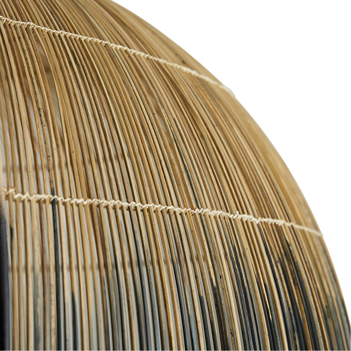 Swami 1 Light 32 inch Natural and Black Ombre with Antique Brass Pendant Ceiling Light, Large