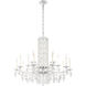 Siena 15 Light 41 inch White Chandelier Ceiling Light in Heritage, No Spikes