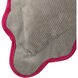 Sophie 22 X 7 inch Light Grey and Charcoal and Hot Pink Pillow