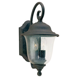Trafalgar 2 Light 14.75 inch Oxidized Bronze Outdoor Wall Lantern, Medium