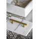 Brass 7.1 X 4.9 inch White Box