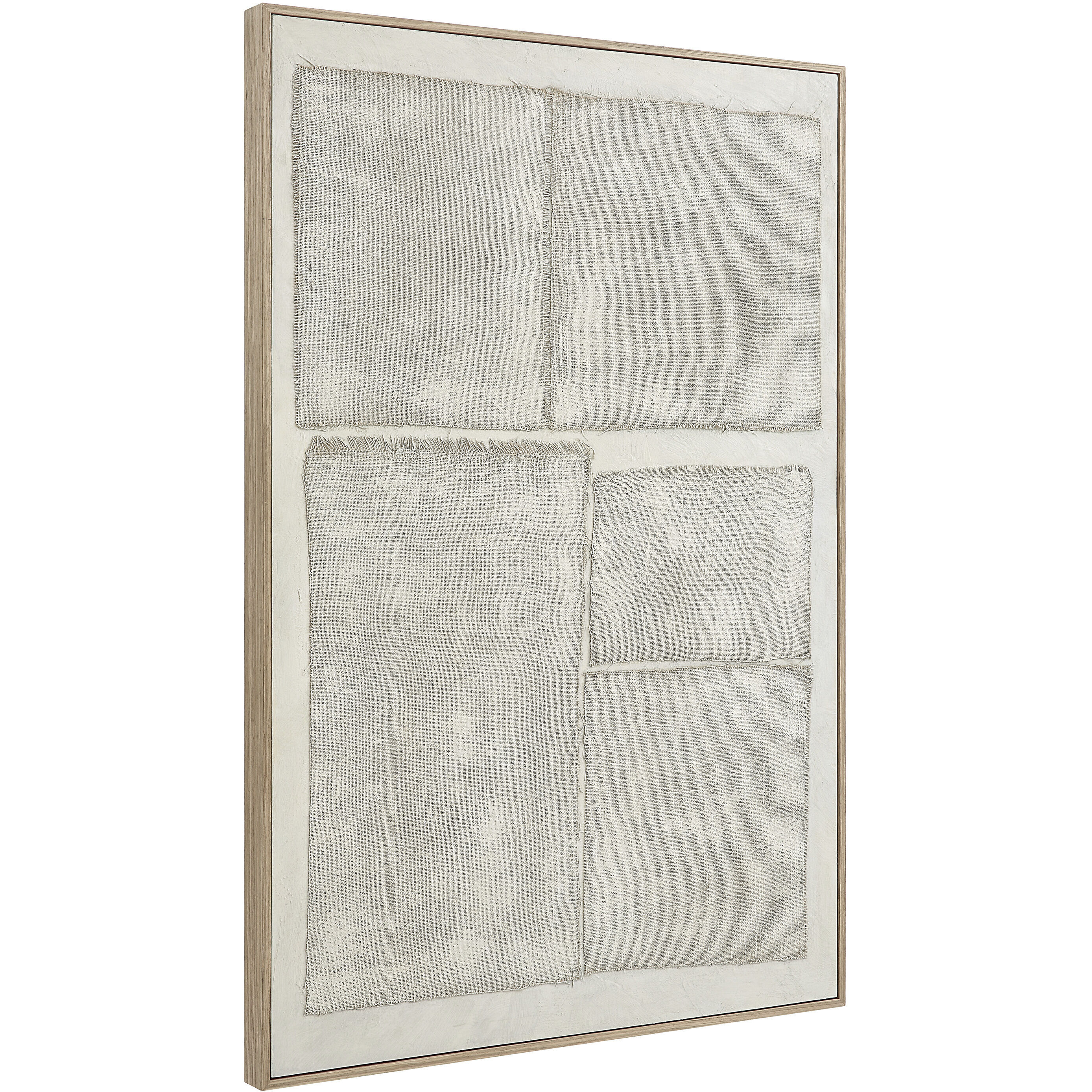 Picardy White/Beige/Grey Canvas Art