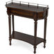 Charleston One Drawer Console Table in Dark Brown