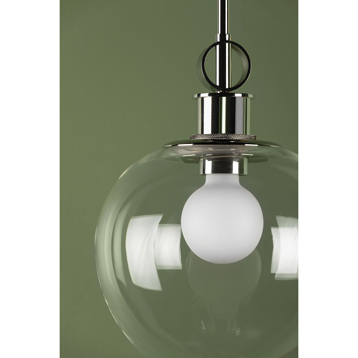 Anna 1 Light 10 inch Polished Nickel Pendant Ceiling Light