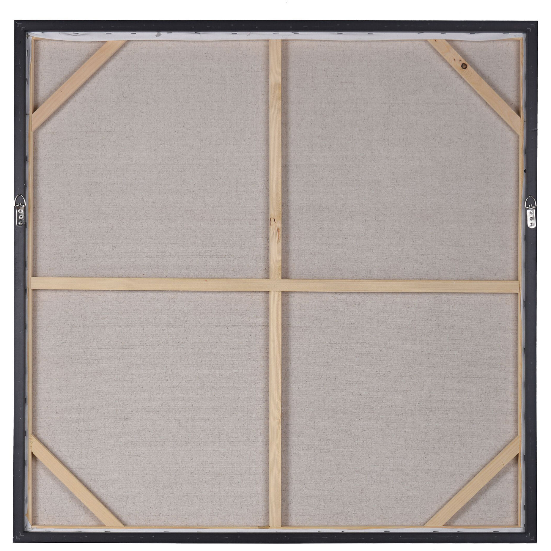 Cameron Cream-Black-and Gold Metallic Multi-color-Painted Wall Art